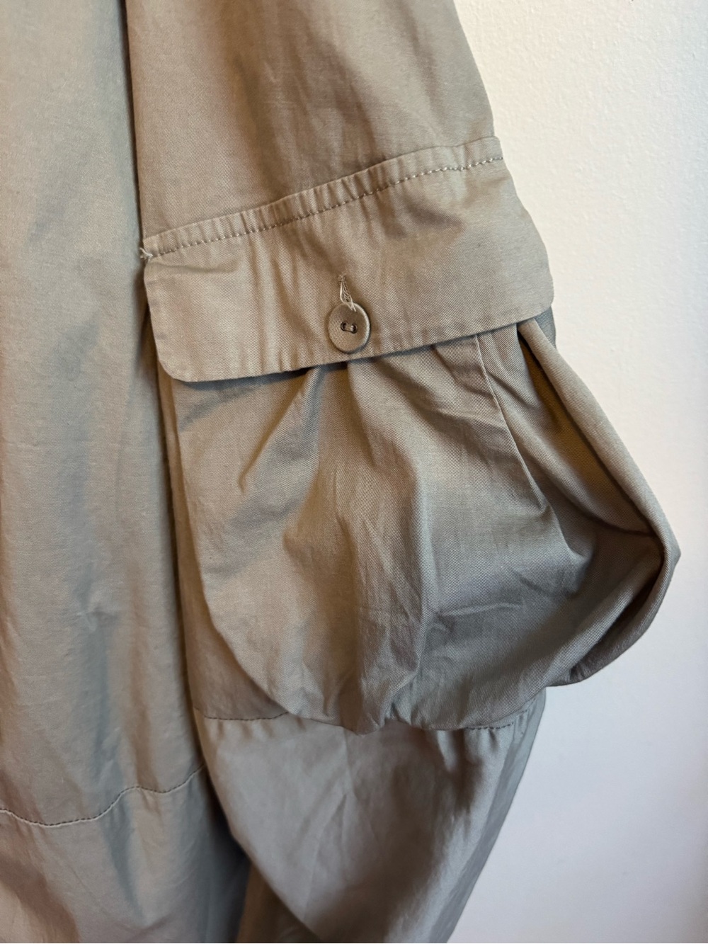 Rundholz Avant-Garde Balloon Cargo Pocket Dress Khaki Gray XL Lagenlook - Picture 2 of 15